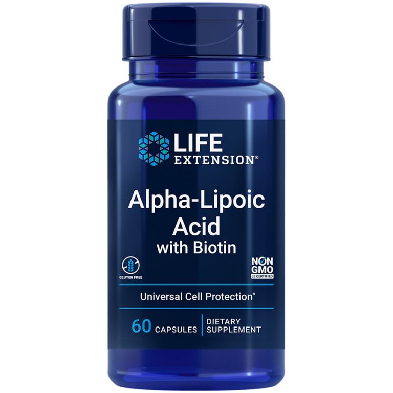AlphaLipoic Acid with Biotin Liver antioxidant Life Extension