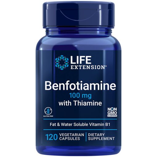 Benfotiamine with Thiamine 100 mg 120 capsules Fat & Water Soluble Vitamin B1