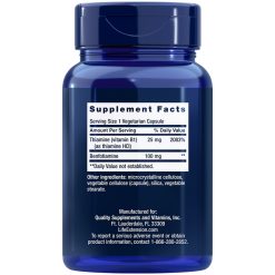 Benfotiamine with Thiamine 100 mg 120 vegetarian capsules Supplement Facts
