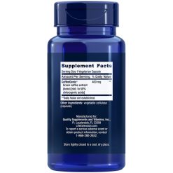 CoffeeGenic Green Coffee Extract, 400 mg, 90 vegetarian capsules Supplement Facts