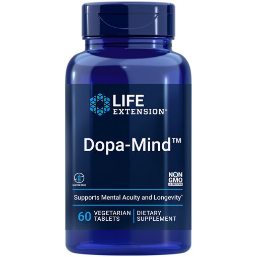 Dopa-Mind vegetarian tablets promotes youthful dopamine levels.