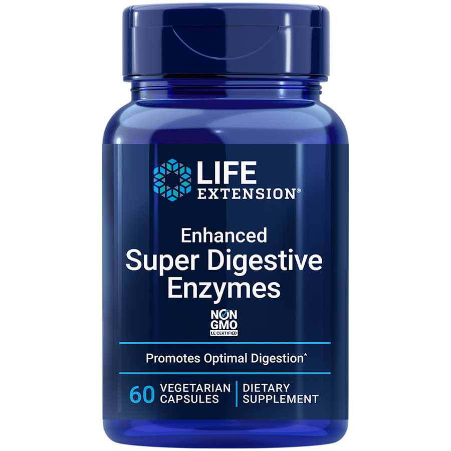 Enhanced Super Digestive Enzymes, 60 vegetarian capsules, for digestion & comfort