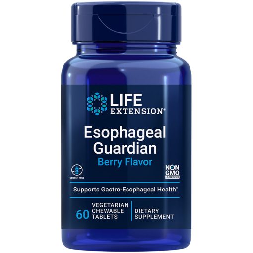 Esophageal Guardian Berry Flavored 60 chew-able tablets for long-lasting relief from gastric distress