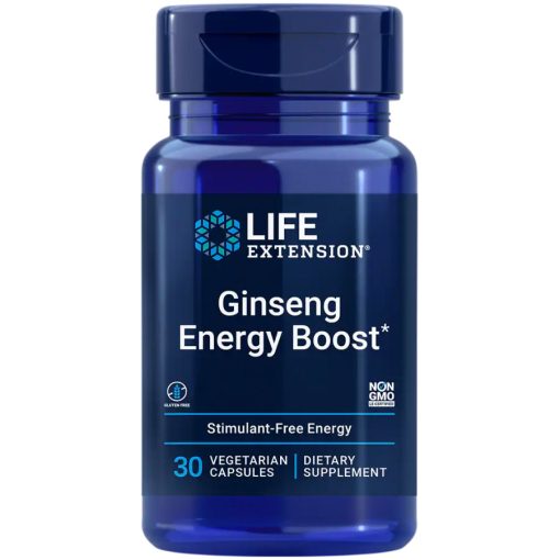 Ginseng Energy Boost, 30 vegetarian capsules more energy less stress