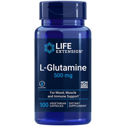 L-Glutamine 100 vegetarian capsules supports muscle & immune health