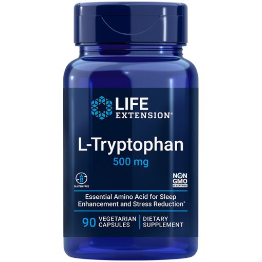 L-Tryptophan 90 vegetarian capsules for healthy sleep mood stress response