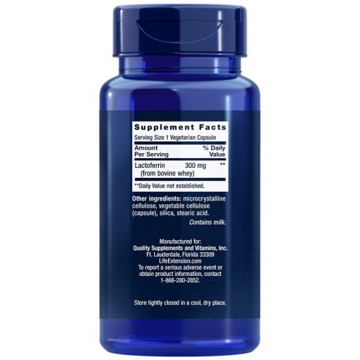Lactoferrin Caps, 60 vegetarian capsules, Supplement Facts