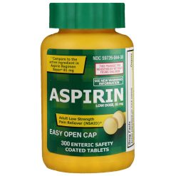 Life Extension Aspirin Low Strength 81 mg 300 enteric-coated tablets Adult pain relief