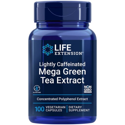 Lightly Caffeinated Mega Green Tea Extract, 100 vegetarian capsules