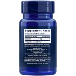 Melatonin 3 mg 60 vegetarian capsules supplement facts