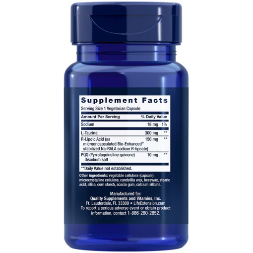 Mitochondrial Basics with PQQ, 30 capsules Supplement Facts