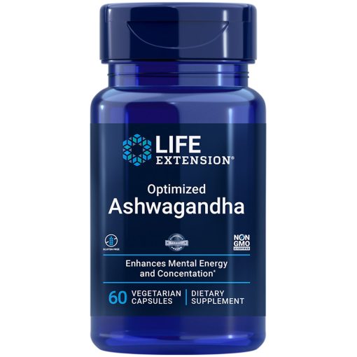 Optimized Ashwagandha Extract, enhances mental energy and concentration