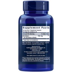 Strontium Caps, 750 mg, 90 vegetarian capsules Supplement Facts