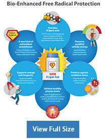 Super R-Lipoic Acid supplement information chart