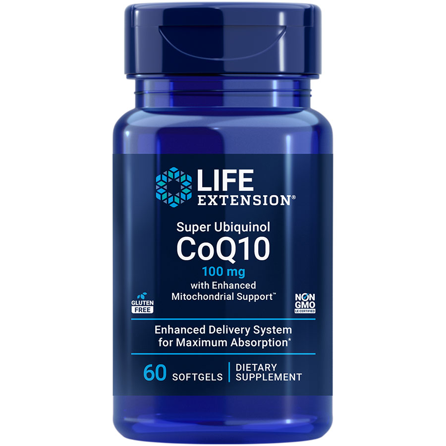 Super Ubiquinol CoQ10 with Enhanced Mitochondrial Support, 100 mg, 60 softgels