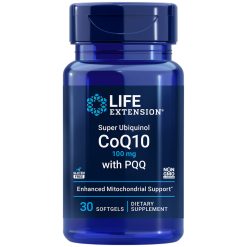 Super Ubiquinol CoQ10 with PQQ, 100 mg, 30 softgels, triple action heart health with cellular energy support