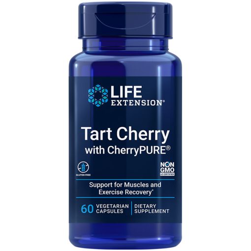 Tart Cherry with CherryPURE 60 capsules for rapid muscle recovery after exercise
