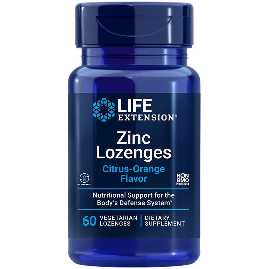 Zinc Lozenges a convenient immune health support lozenges natural citrus orange flavor