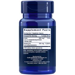 BioActive Folate & Vitamin B12 vegetarian capsules Supplement Facts