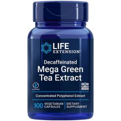 Decaffeinated Mega Green Tea Extract, 100 vegetarian capsules
