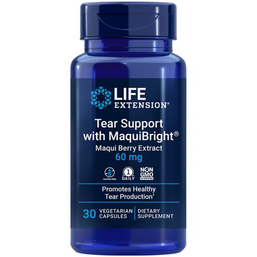 Tear Support with MaquiBright supplement promoting tear production from within