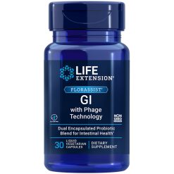 FLORASSIST GI with Phage Technology our best formula for digestive health with probiotic benefits