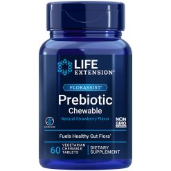 FLORASSIST Prebiotic Chewable 60 chewable tablets provides fuel for gut flora
