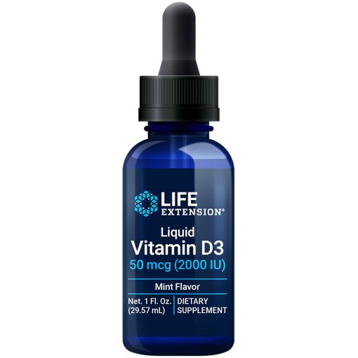 Liquid Vitamin D3 mint flavor whole body health nutrient