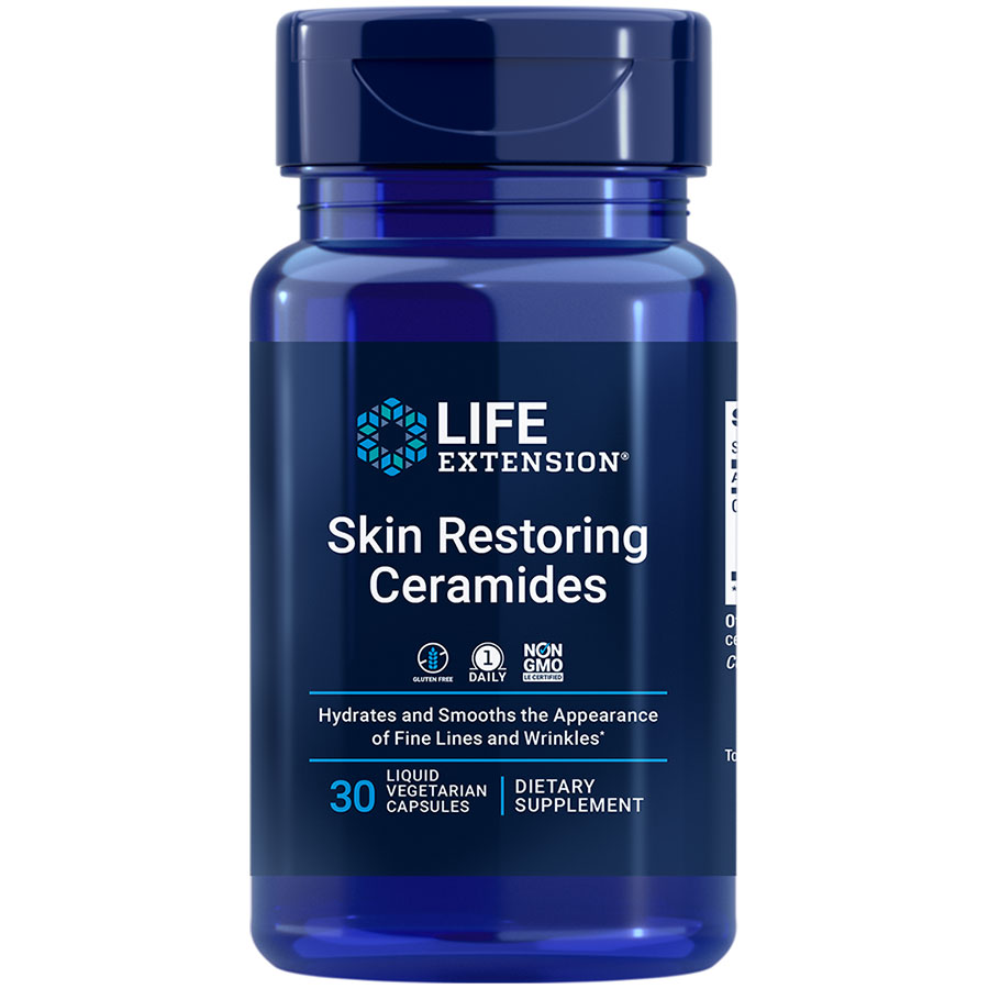 Skin Restoring Ceramides supplement that hydrates & smooths the appearance of fine lines & wrinkles