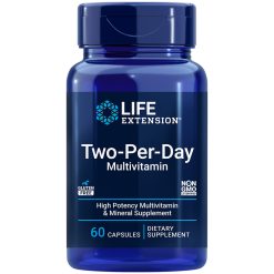 Life Extension's award winning Multivitamin Two-Per-Day Multivitamin, 60 capsules
