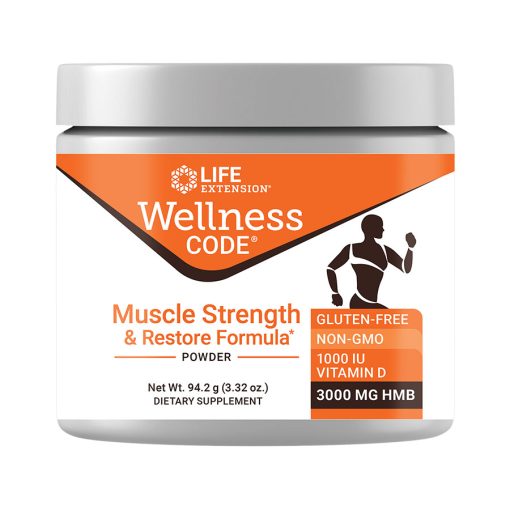 Wellness Code Muscle Strength & Restore Formula sustains muscle health and growth