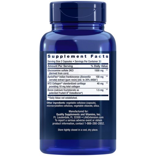 ArthroMax Advanced with NT2 Collagen & AprèsFlex, 60 capsules supplement facts