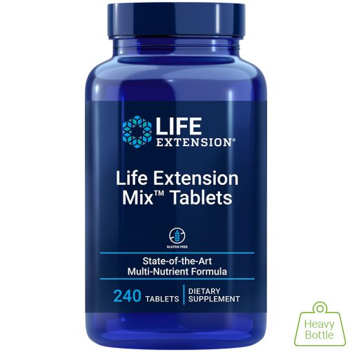 Life Extension Mix Tablets, 240 tablets, vitamin, mineral & vegetable nutritional supplement