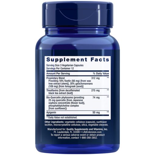 Senolytic Activator 36 vegetarian capsules Supplement Facts