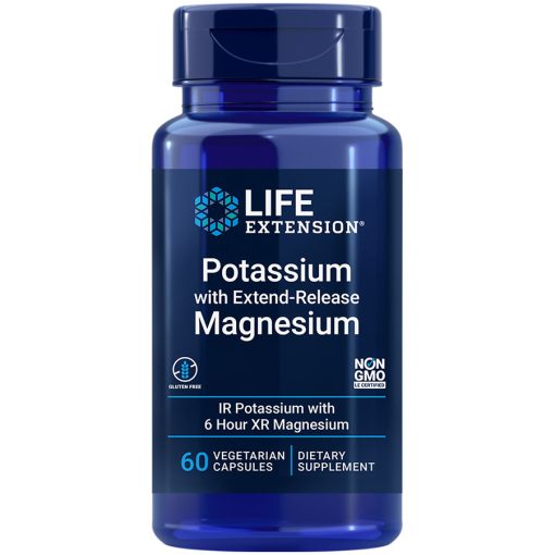 Potassium with Extend Release Magnesium dual action mineral formula for blood pressure support