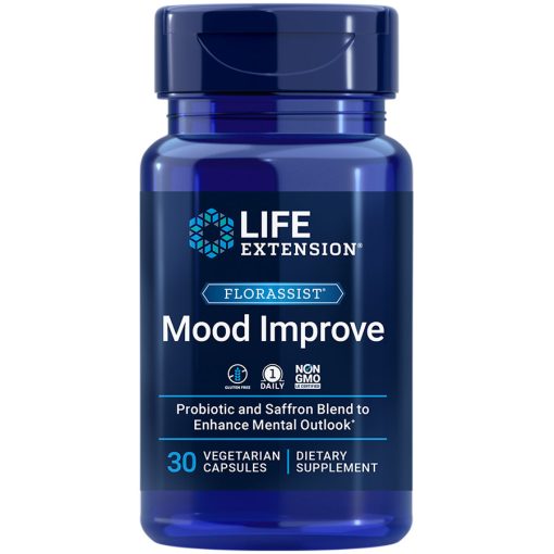 FLORASSIST Mood Improve probiotic and saffron blend enhances mood & mental outlook