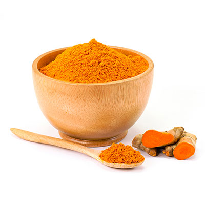 curcumin powder in a bowl