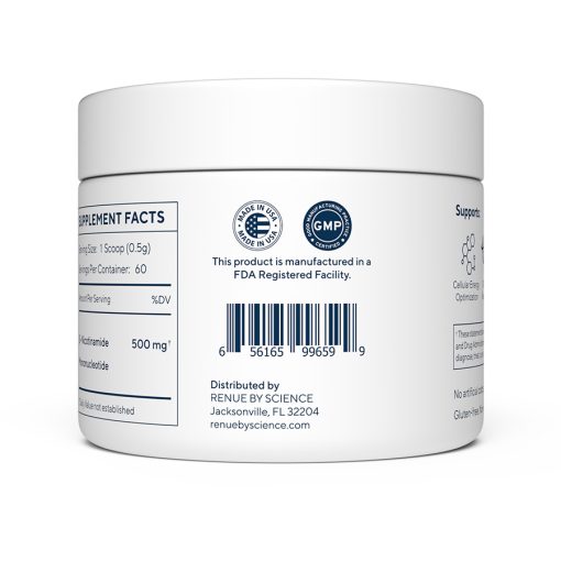 nicotinamide mononucleotide, 100 grams, fast dissolve pure powdered nmn supplement