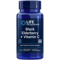 Black Elderberry + Vitamin C, 60 vegetarian capsules - Life Extension