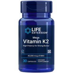 Mega Vitamin K2 High Potency for Strong Bones 30 Capsules - Life Extension