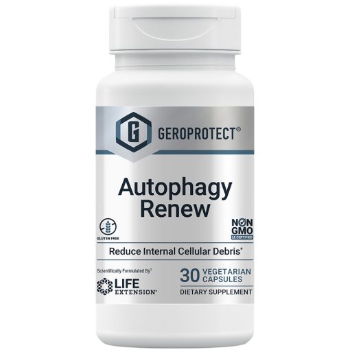 Life Extension's anti-aging and longevity supplement, Geroprotect Autophagy Renew, 30 vegetarian capsules