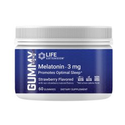 Gummy Science Melatonin, 3mg, 60 strawberry flavored gummies