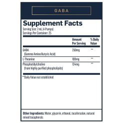 quicksilver scientific, Liposomal GABA with L-Theanine, 50 ml spray pump, supplement facts