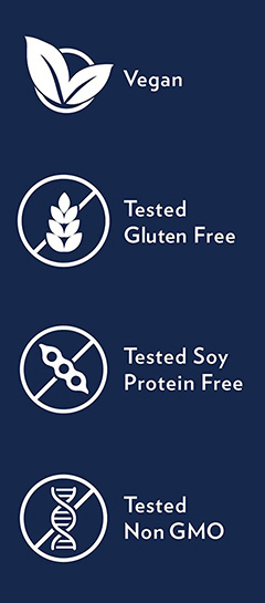 Quicksilver Scientific supplement information icons