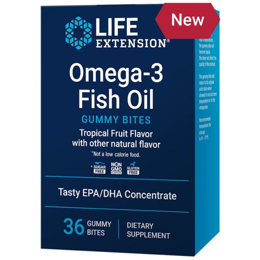 Omega-3 Fish Oil Gummy Bites tropical Fruit Flavor