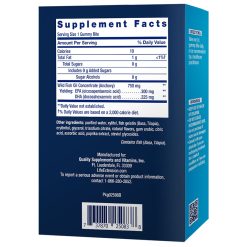 Omega-3 Fish Oil, gummy bites supplement facts
