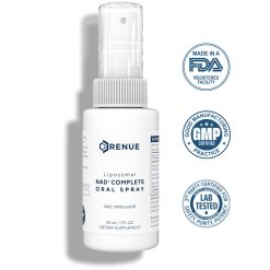 Renue By Science, Lipo NAD⁺ Complete Oral Spray, 30 mL with NAD⁺, NMN and NR