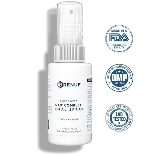 Renue By Science, Lipo NAD⁺ Complete Oral Spray, 30 mL with NAD⁺, NMN and NR