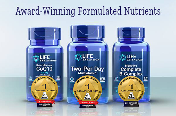Life Extension Award Winning Formulated Nutrients