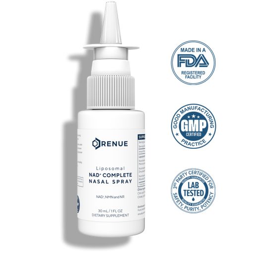 NAD Complete Nasal Spray, nicotinamide adenine dinucleotide, nicotinamide riboside, and nicotinamide mononucleotide